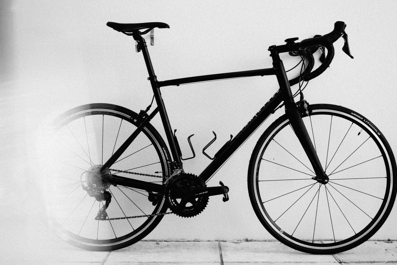 Road bike ready to ride